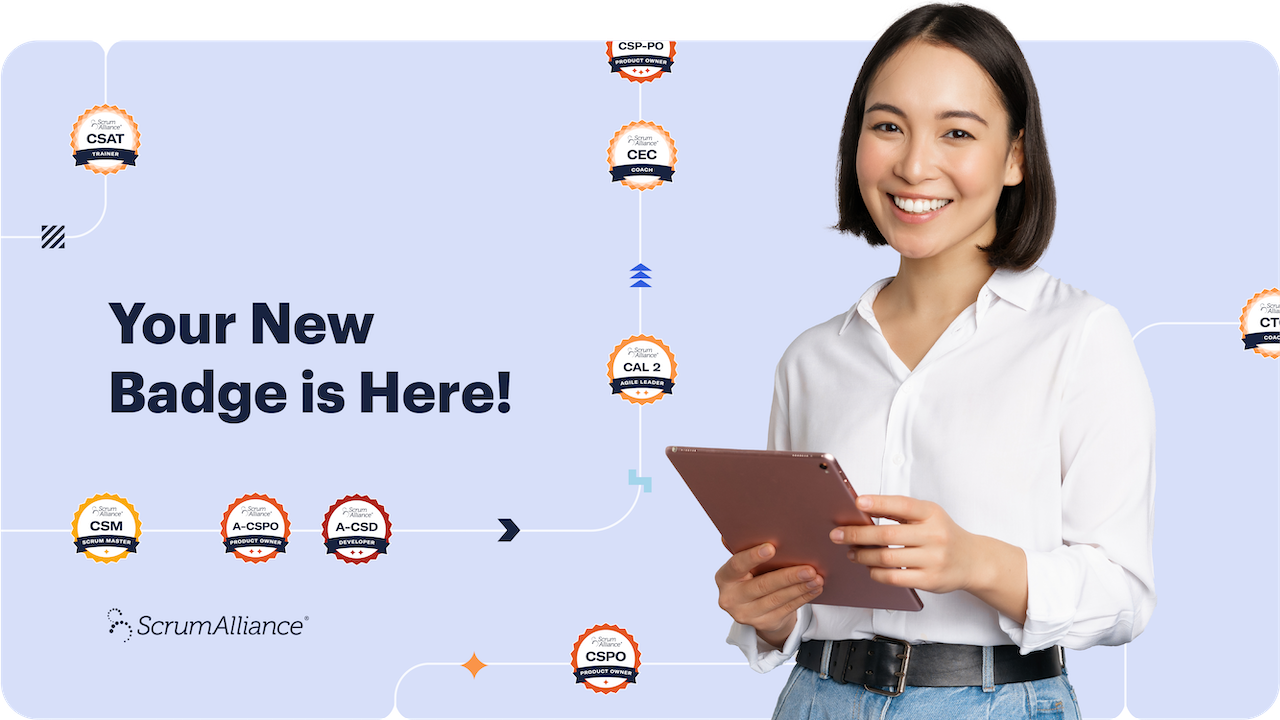 Meet the New Scrum Alliance Badges